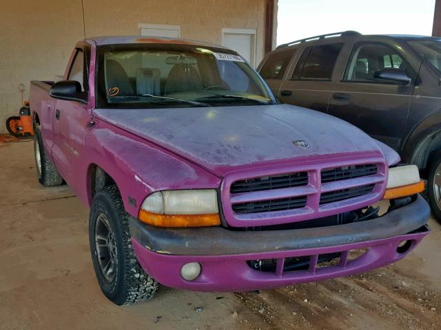 1B7FL26X6VS141040 - 1997 DODGE DAKOTA PURPLE photo 1