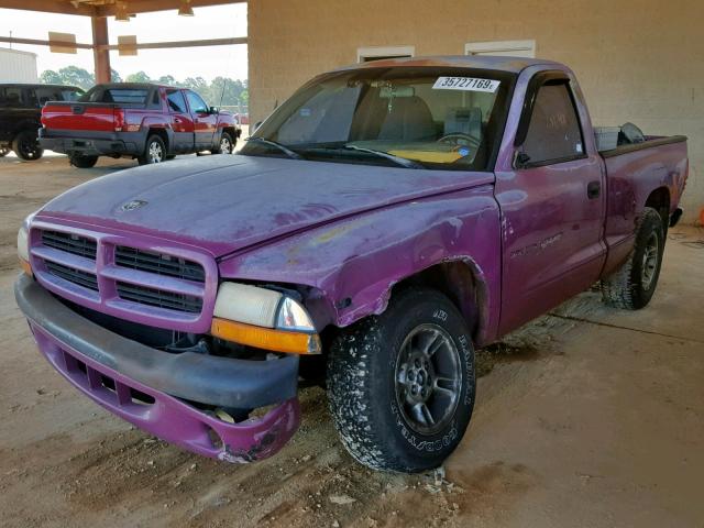 1B7FL26X6VS141040 - 1997 DODGE DAKOTA PURPLE photo 2