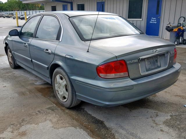 KMHWF25H94A036879 - 2004 HYUNDAI SONATA GL BLUE photo 3