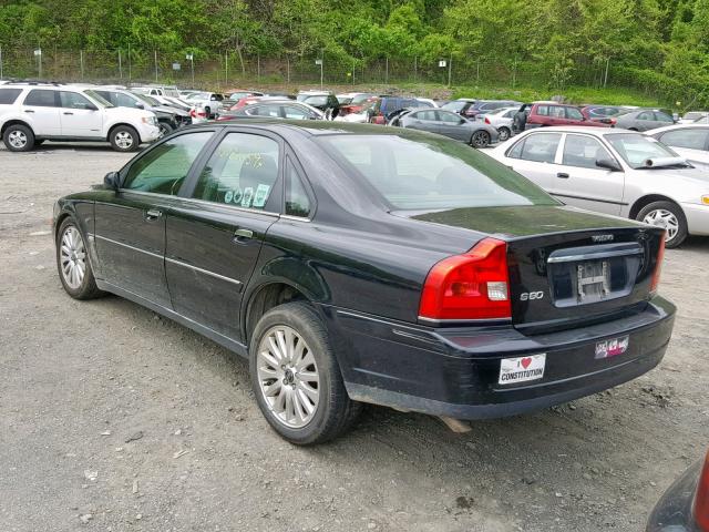 YV1TS592861439601 - 2006 VOLVO S80 2.5T BLACK photo 3