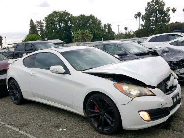 KMHHU6KH1AU020938 - 2010 HYUNDAI GENESIS CO WHITE photo 1