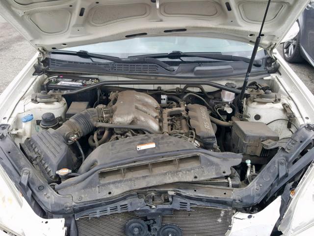 KMHHU6KH1AU020938 - 2010 HYUNDAI GENESIS CO WHITE photo 7