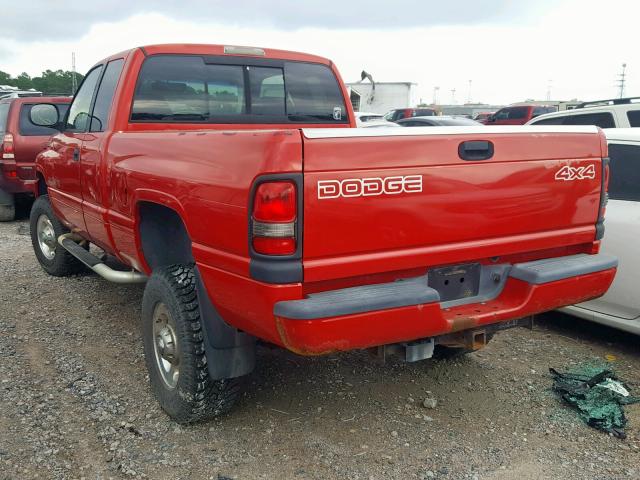 1B7KF23Z1YJ115404 - 2000 DODGE RAM 2500 RED photo 3