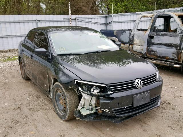 3VW2K7AJ5CM418734 - 2012 VOLKSWAGEN JETTA BASE 黑色 照片 1