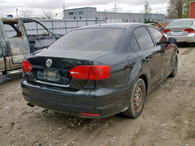 3VW2K7AJ5CM418734 - 2012 VOLKSWAGEN JETTA BASE 黑色 照片 4