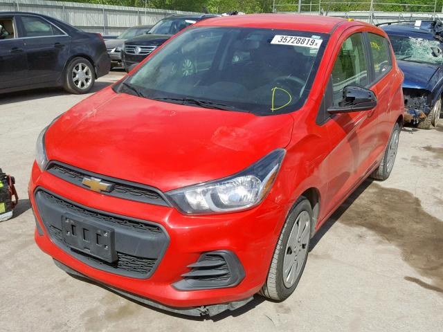 KL8CB6SA9GC639060 - 2016 CHEVROLET SPARK LS RED photo 2