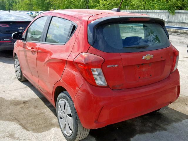 KL8CB6SA9GC639060 - 2016 CHEVROLET SPARK LS RED photo 3