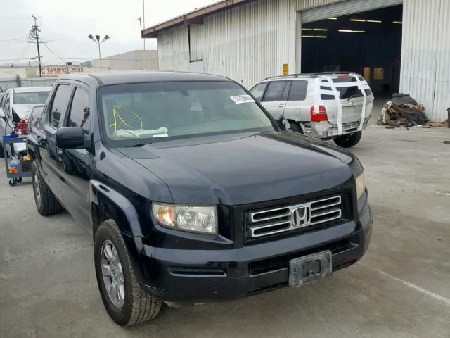 2HJYK16576H525692 - 2006 HONDA RIDGELINE BLACK photo 1