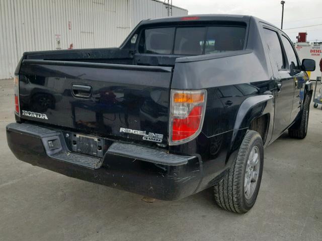 2HJYK16576H525692 - 2006 HONDA RIDGELINE BLACK photo 4