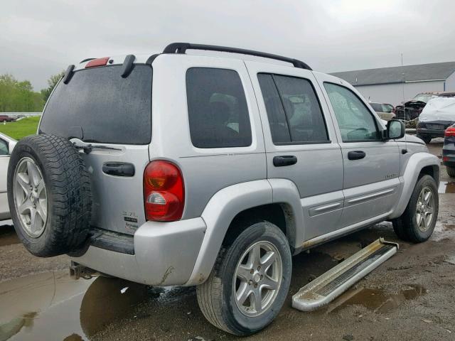 1J4GL58K44W145578 - 2004 JEEP LIBERTY LI SILVER photo 4