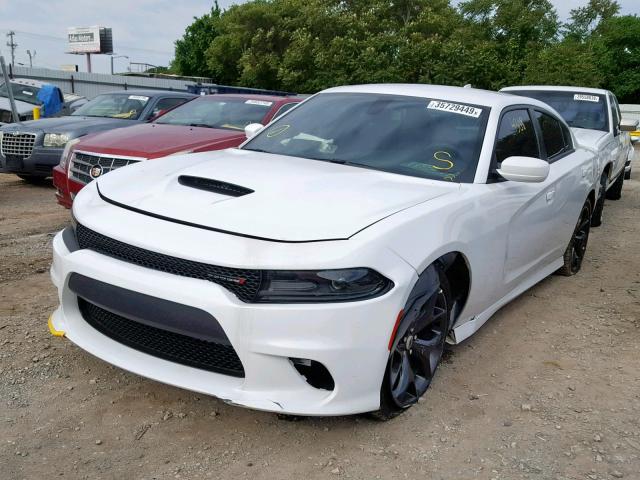 2C3CDXHGXKH597463 - 2019 DODGE CHARGER GT WHITE photo 2