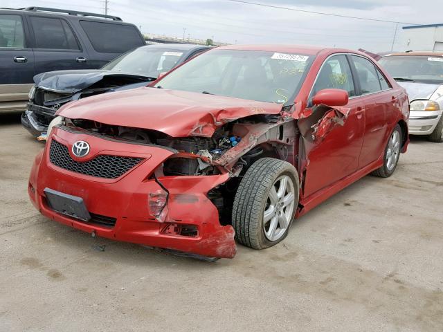 4T1BE46K67U054590 - 2007 TOYOTA CAMRY NEW RED photo 2