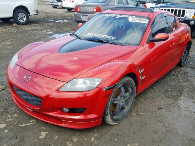 JM1FE173050158234 - 2005 MAZDA RX8 RED photo 2