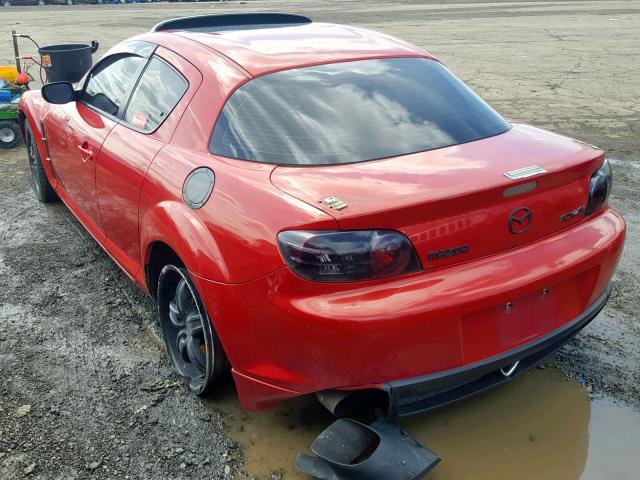 JM1FE173050158234 - 2005 MAZDA RX8 RED photo 3