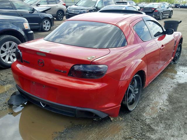 JM1FE173050158234 - 2005 MAZDA RX8 RED photo 4