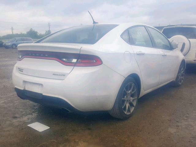 1C3CDFBB2FD205554 - 2015 DODGE DART SXT WHITE photo 4