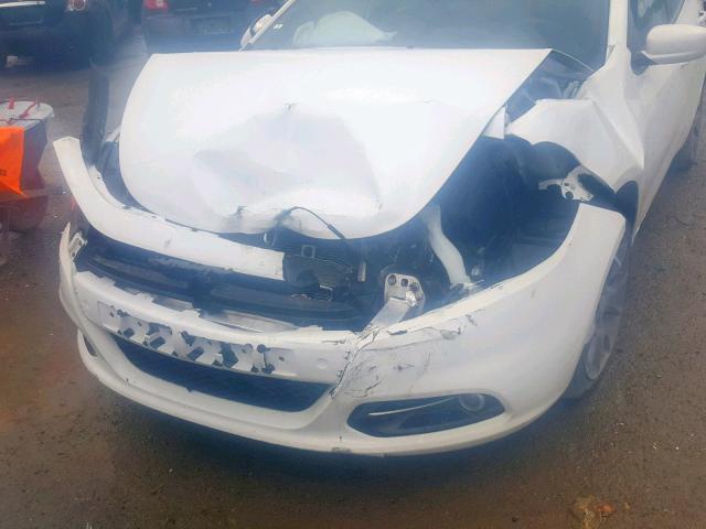 1C3CDFBB2FD205554 - 2015 DODGE DART SXT WHITE photo 9