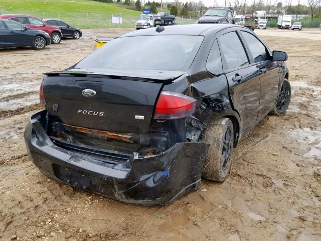 1FAHP36N59W126633 - 2009 FORD FOCUS SES BLACK photo 4