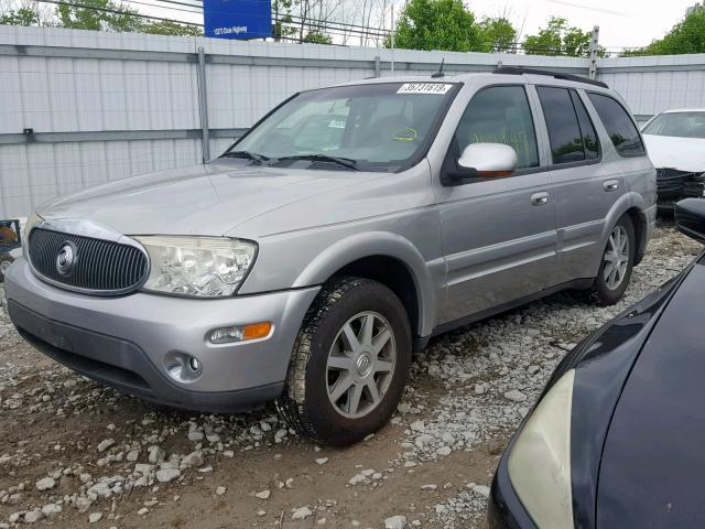 5GADT13S142310231 - 2004 BUICK RAINIER CX SILVER photo 2