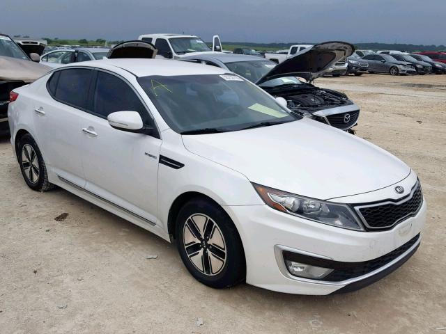 KNAGM4AD0D5044565 - 2013 KIA OPTIMA HYB WHITE photo 1