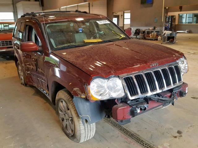 1J8HR582X8C152320 - 2008 JEEP GRAND CHER BURGUNDY photo 1