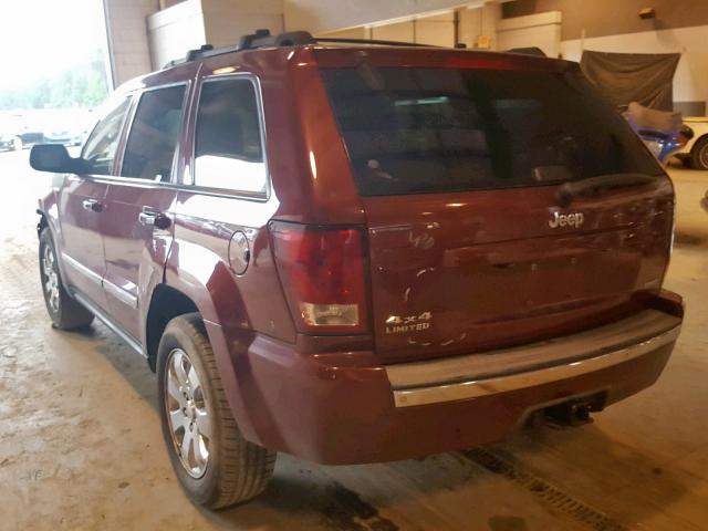 1J8HR582X8C152320 - 2008 JEEP GRAND CHER BURGUNDY photo 3