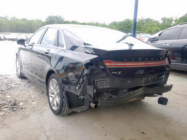 3LN6L2LU3ER825514 - 2014 LINCOLN MKZ HYBRID BLACK photo 3