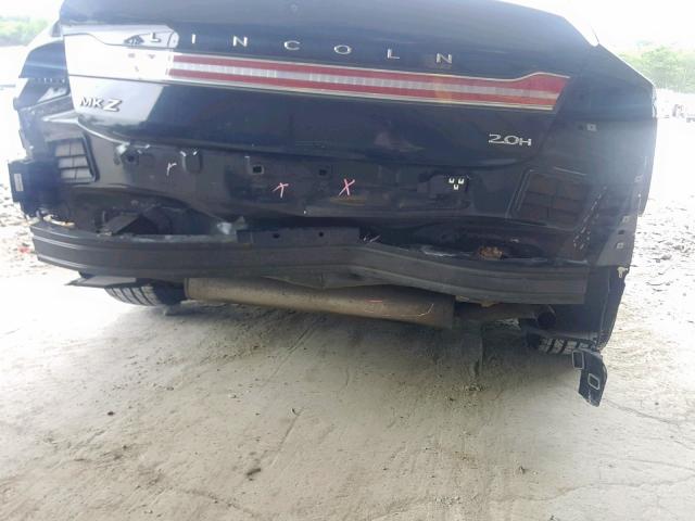 3LN6L2LU3ER825514 - 2014 LINCOLN MKZ HYBRID BLACK photo 9