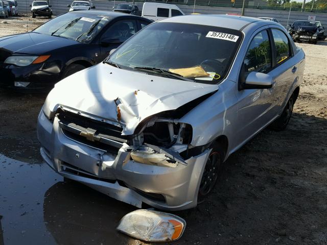 KL1TD5DE5BB217191 - 2011 CHEVROLET AVEO LS SILVER photo 2