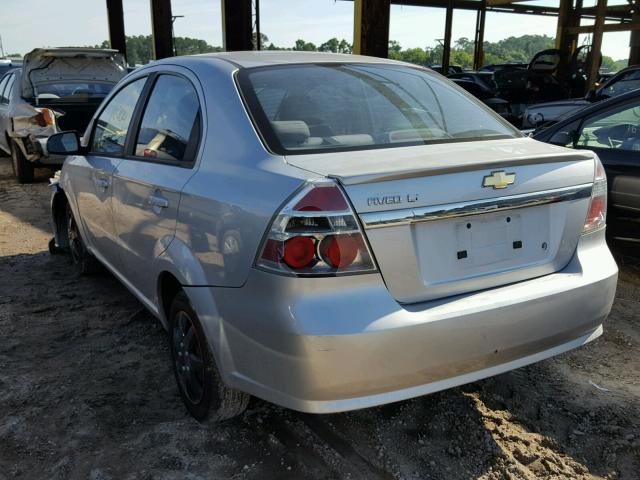 KL1TD5DE5BB217191 - 2011 CHEVROLET AVEO LS SILVER photo 3