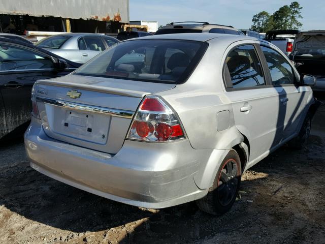 KL1TD5DE5BB217191 - 2011 CHEVROLET AVEO LS SILVER photo 4