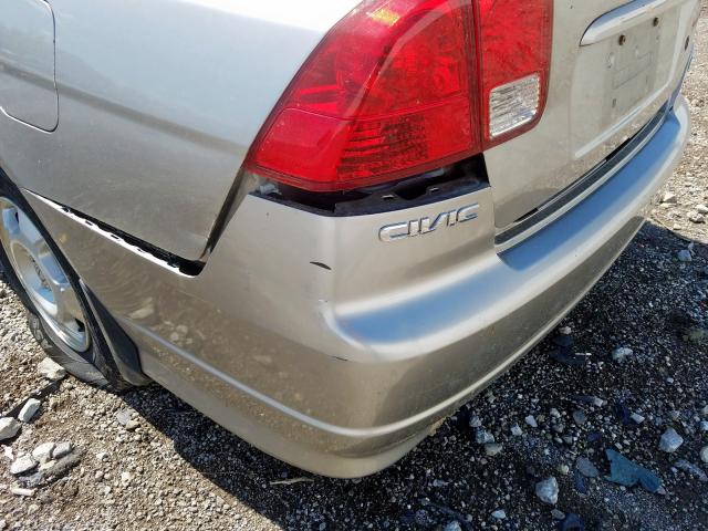 JHMES96634S020185 - 2004 HONDA CIVIC HYBRID  photo 10