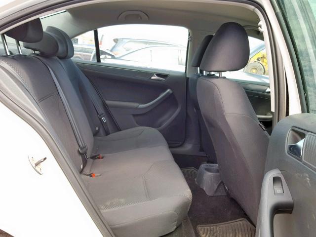 3VW2K7AJ6BM336493 - 2011 VOLKSWAGEN JETTA BASE WHITE photo 6