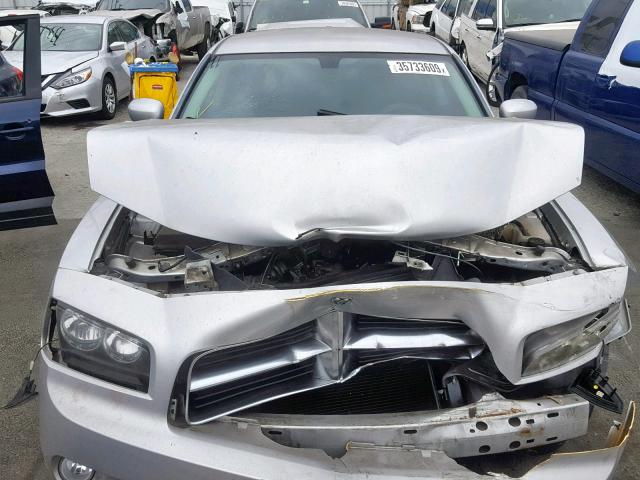 2B3CA3CV6AH271470 - 2010 DODGE CHARGER SX SILVER photo 7