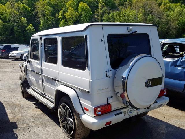 WDCYC7DH9JX295119 - 2018 MERCEDES-BENZ G 63 AMG WHITE photo 3