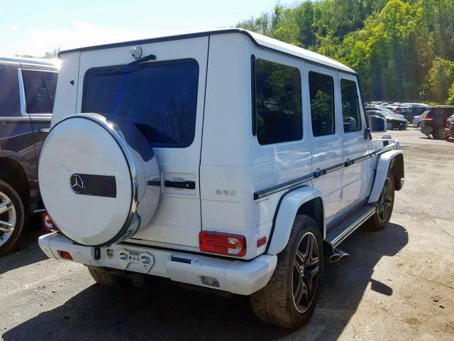 WDCYC7DH9JX295119 - 2018 MERCEDES-BENZ G 63 AMG WHITE photo 4