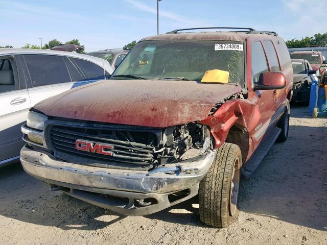 1GKEC16T51J302498 - 2001 GMC YUKON XL C RED photo 2