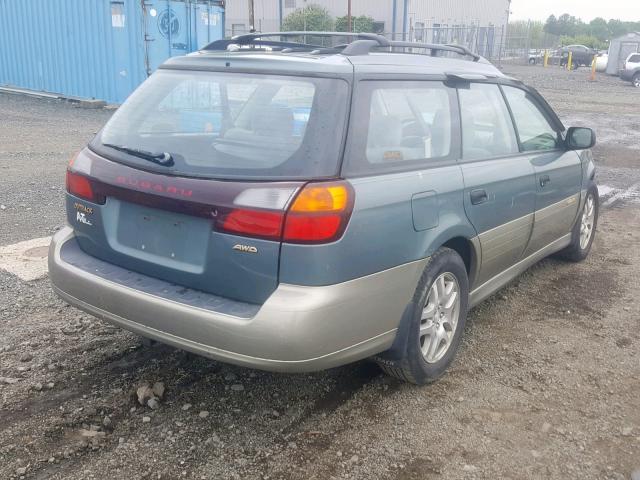 4S3BH665027647273 - 2002 SUBARU LEGACY OUT GREEN photo 4