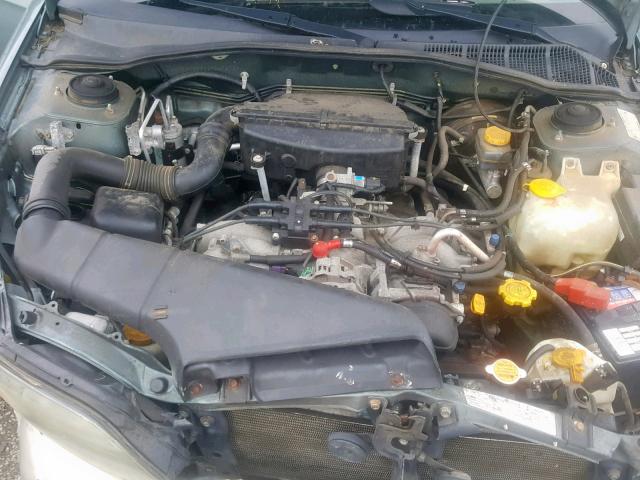 4S3BH665027647273 - 2002 SUBARU LEGACY OUT GREEN photo 7