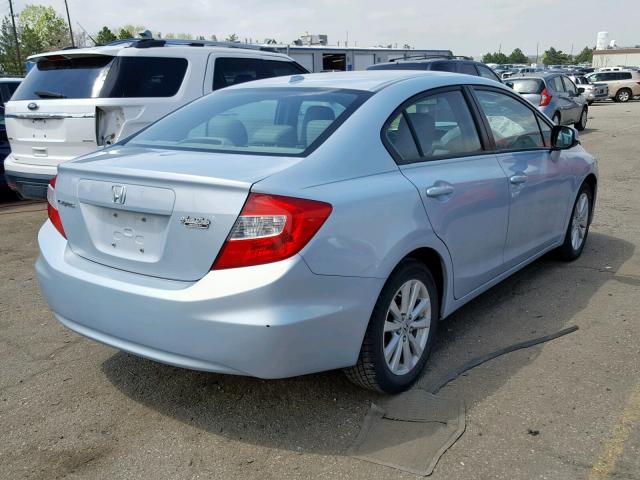 2HGFB2F95CH505782 - 2012 HONDA CIVIC EXL BLUE photo 4