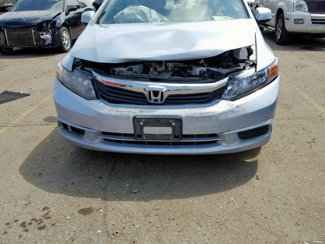 2HGFB2F95CH505782 - 2012 HONDA CIVIC EXL BLUE photo 9