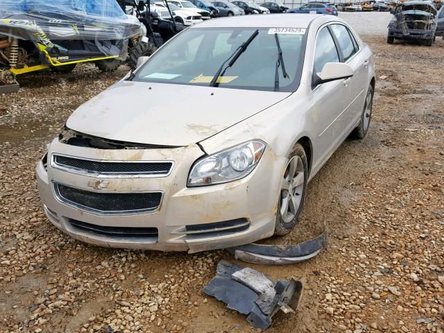 1G1ZC5EU9BF385638 - 2011 CHEVROLET MALIBU 1LT SILVER photo 2