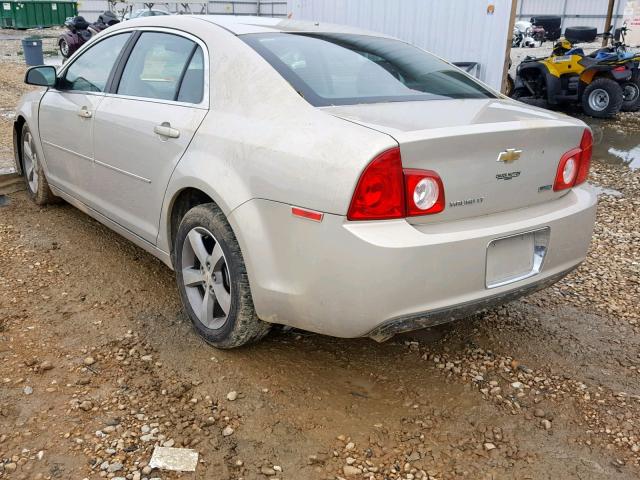 1G1ZC5EU9BF385638 - 2011 CHEVROLET MALIBU 1LT SILVER photo 3