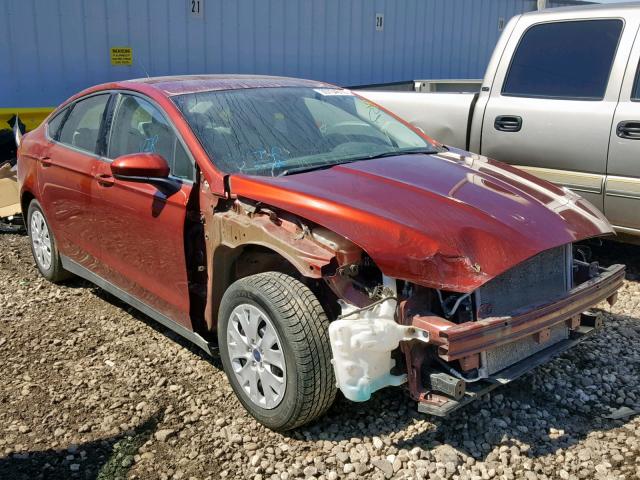 3FA6P0G75ER267270 - 2014 FORD FUSION S ORANGE photo 1