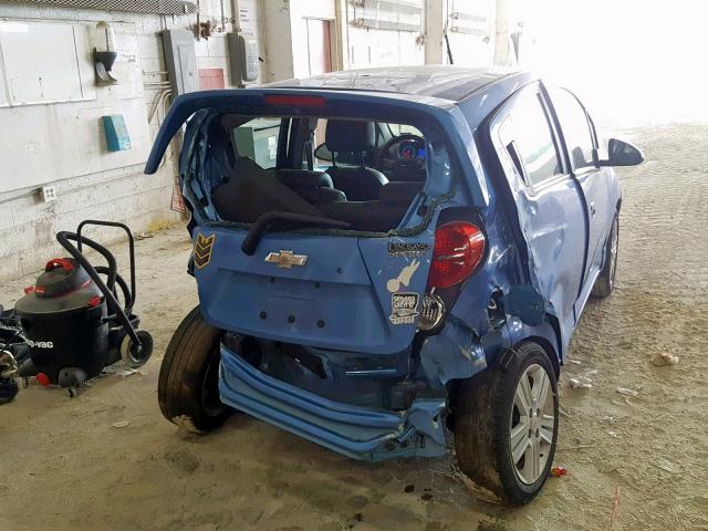 KL8CA6S9XDC523306 - 2013 CHEVROLET SPARK LS BLUE photo 4