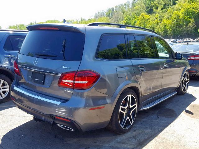 4JGDF7DE7JB000934 - 2018 MERCEDES-BENZ GLS 550 4M GRAY photo 4