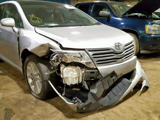 4T3ZA3BB2BU045606 - 2011 TOYOTA VENZA SILVER photo 9