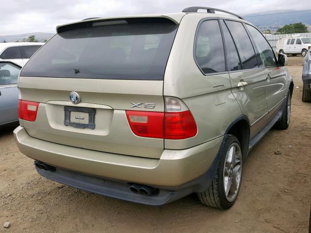 5UXFB33513LH49696 - 2003 BMW X5 4.4I GOLD photo 4