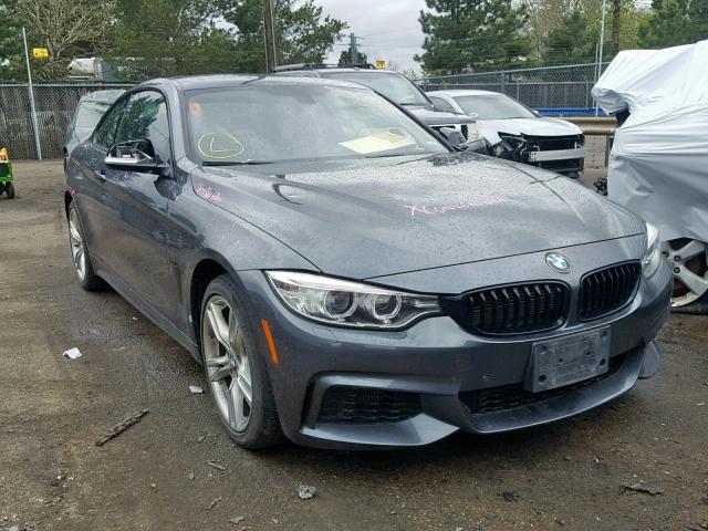 WBA3R5C56FK371665 - 2015 BMW 435 XI GRAY photo 1