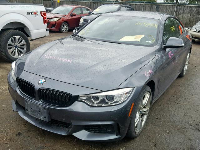 WBA3R5C56FK371665 - 2015 BMW 435 XI GRAY photo 2